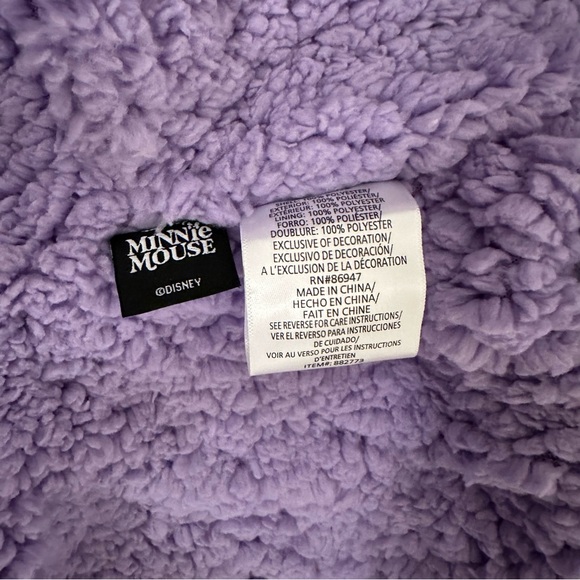 NWT Disney Minnie Mouse Pink Zip Up Hoodie Size 4T - Picture 7 of 9